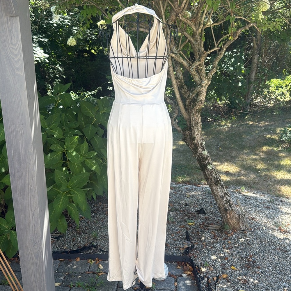 SHEIN beige petite small jumpsuit - Picture 3 of 4